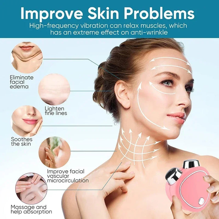 Microcurrent facial massager