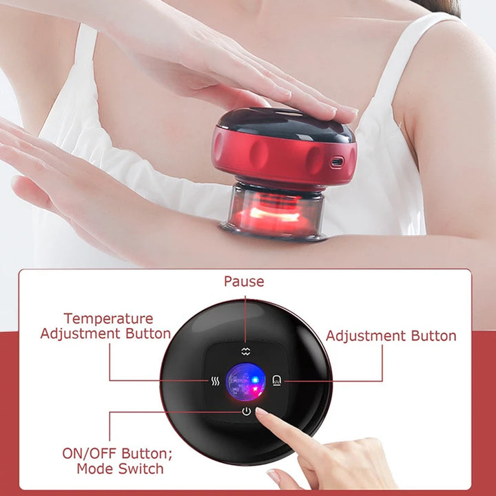 Smart body massage with suction cup