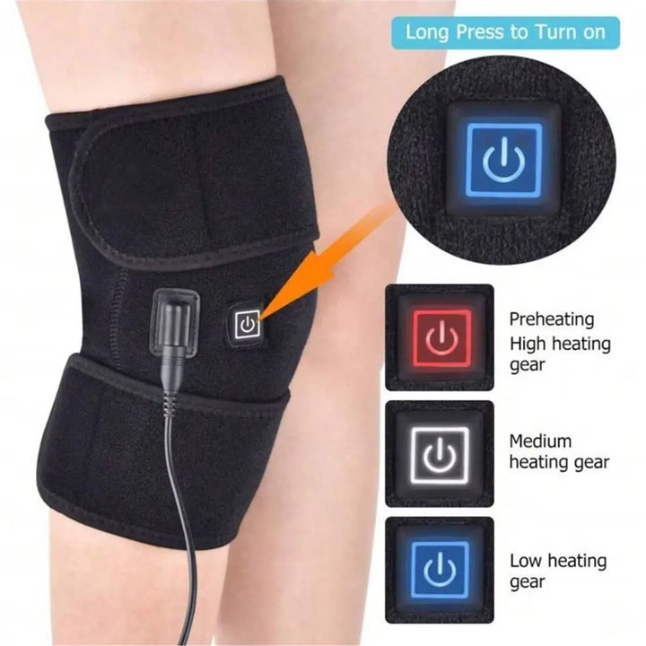 Rechargeable heated knee massager