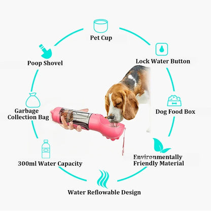4-in-1 Dog Water Bottle