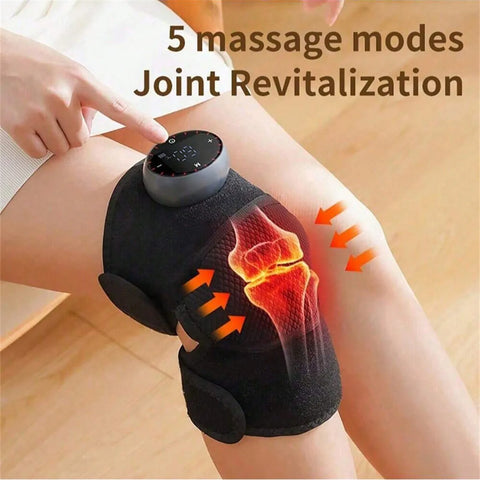 Rechargeable heated knee massager