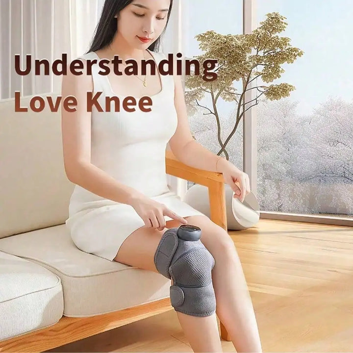 Rechargeable heated knee massager