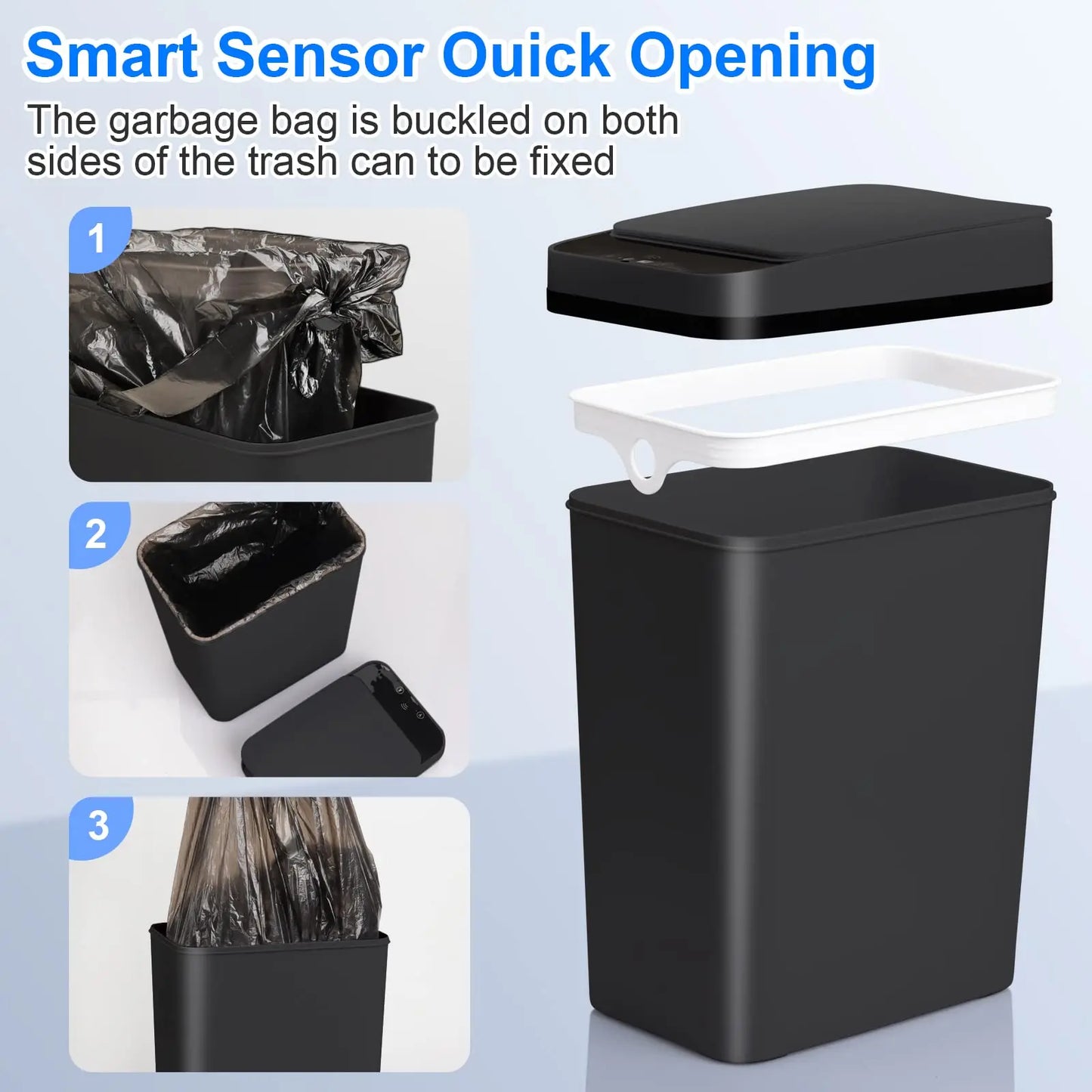 Automatic trash can