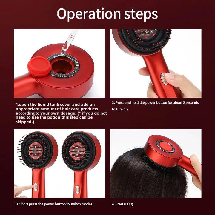 Electric head massage comb