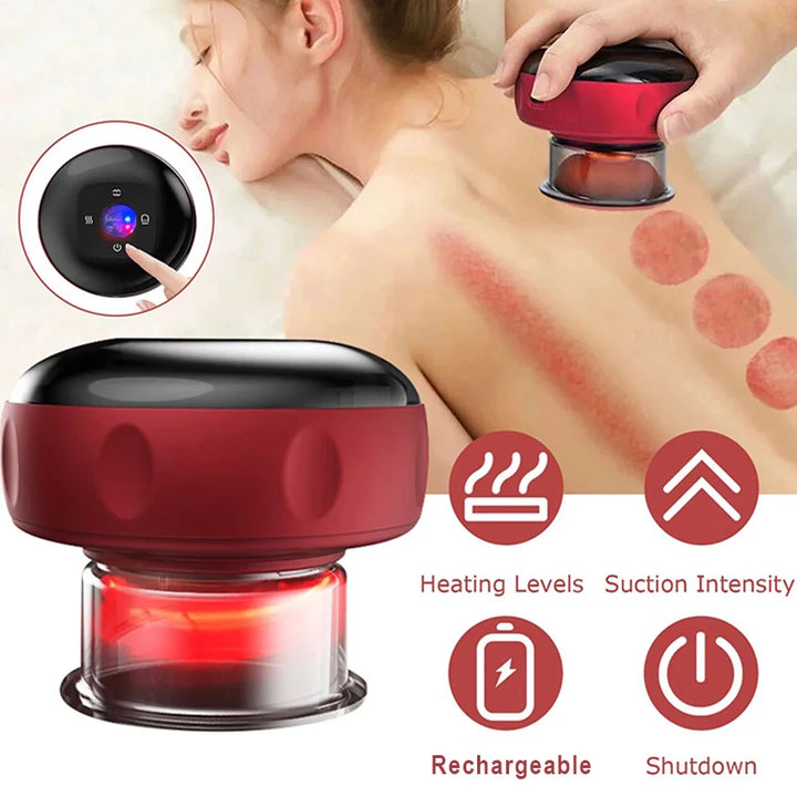 Smart body massage with suction cup