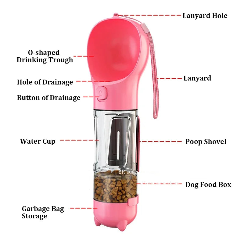 4-in-1 Dog Water Bottle
