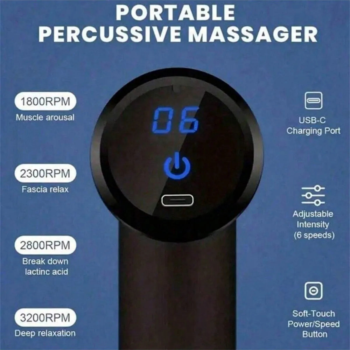 Percussion Massager for Muscle Recovery