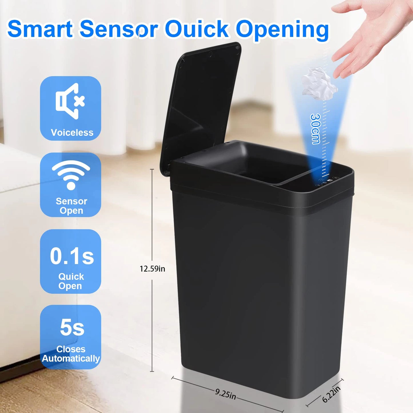 Automatic trash can