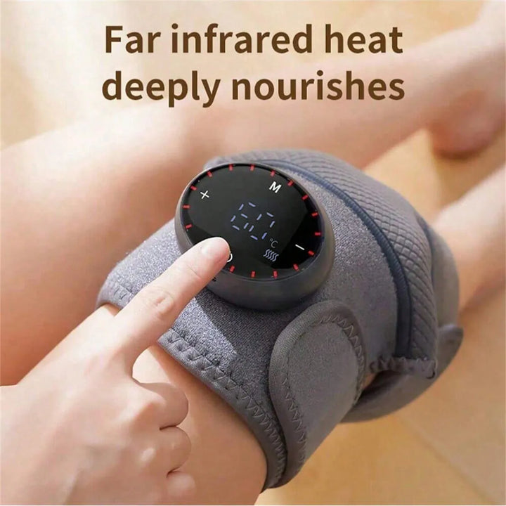 Rechargeable heated knee massager